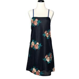 Zara Trafaluc Black Floral Dress SZ S